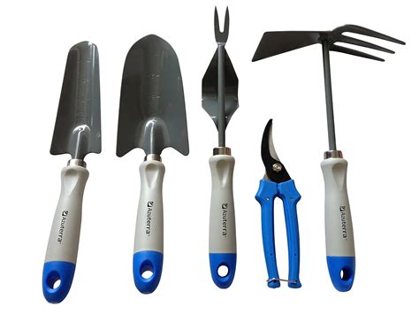 Gardening Tools -5 Piece Garden Tool Set (Trowel,Transplanter,Weeder ...