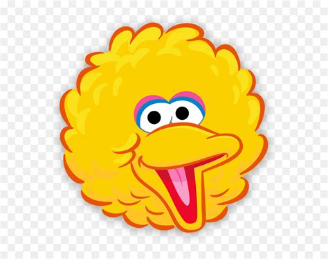 Yellow Bird Face Template Sesame Street Characters - Sesame Street Big ...