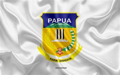 Download wallpapers Flag of Papua, 4k, silk flag, province of Indonesia ...