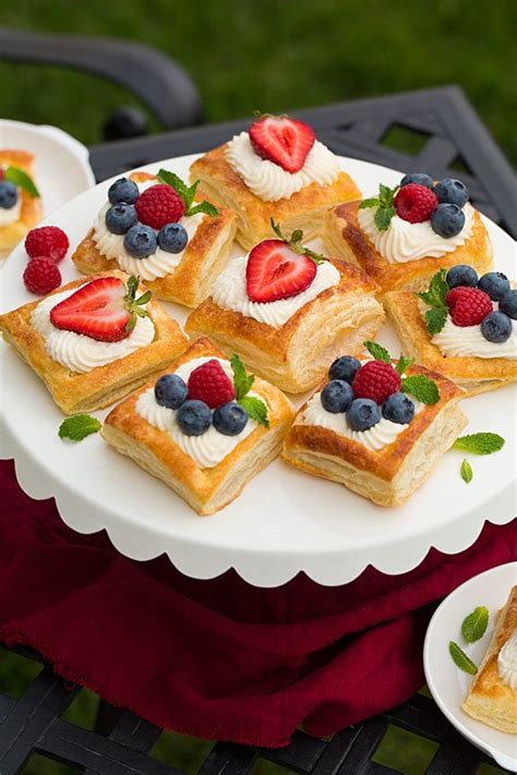 Puff Pastry Fruit Tarts with Ricotta Cream Filling - Cooking Classy