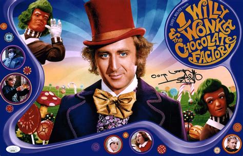 Rusty Goffe Willy Wonka 11x17 Mini Poster Signed JSA Certified Autogra