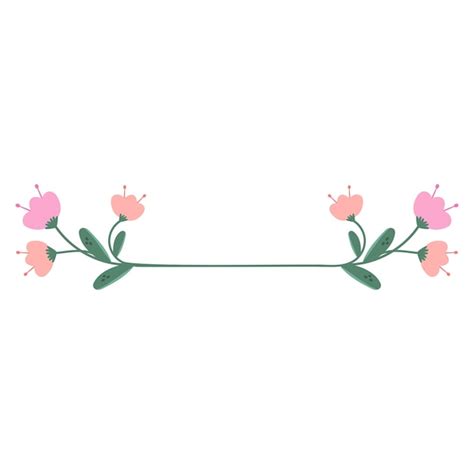 Premium Vector | Decorative spring flowers element