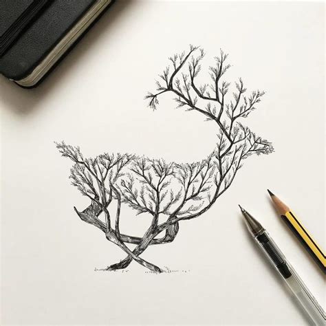 Nature Was My Kindergarten That Inspired These Black Pen Illustrations ...