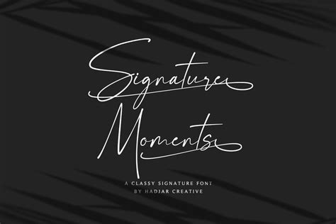 Signature Moments Font Free - Dafont Free