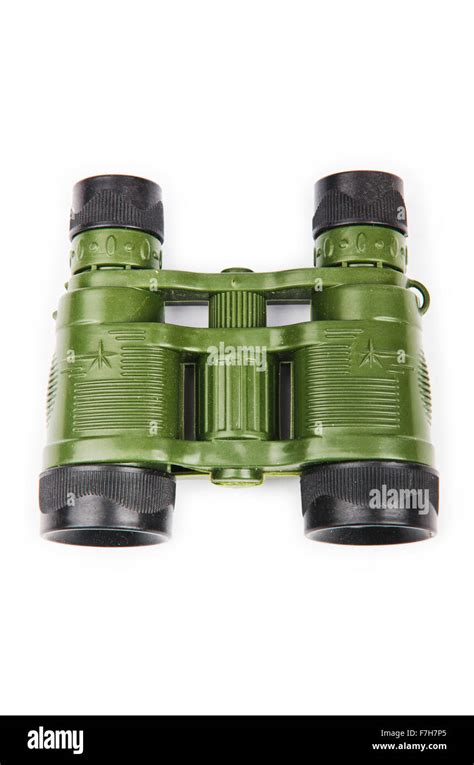 Military binoculars isolated on white Stock Photo - Alamy