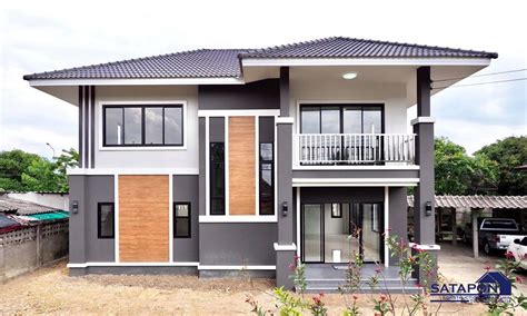 Double Storey House Plan with Balcony - Pinoy House Designs