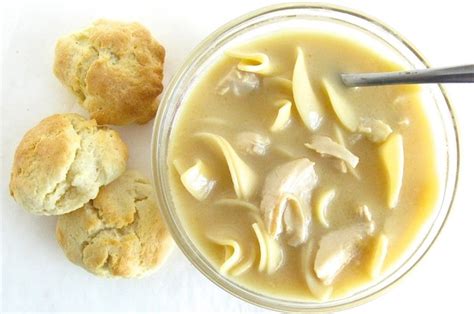 Shaker Chicken and Noodle Soup with Biscuits | King Arthur Baking