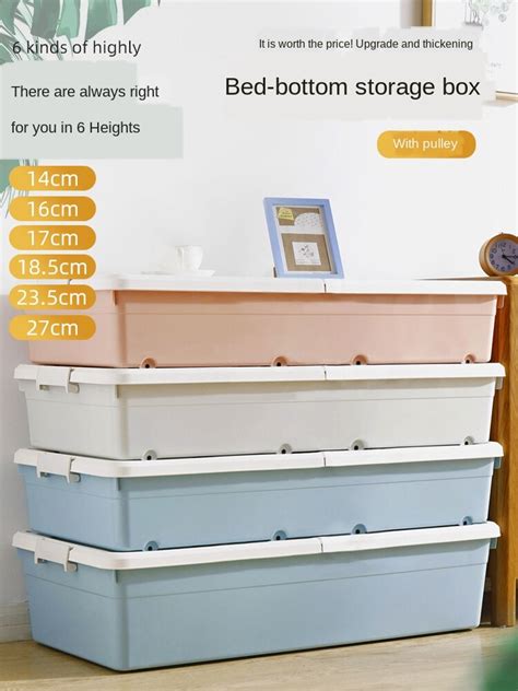 Bed Bottom Storage Flat Extra Large Storage Box Under The Bed Of ...