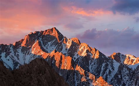 HD wallpaper: snow covered mountain, mist, mountains, nature, beauty in ...