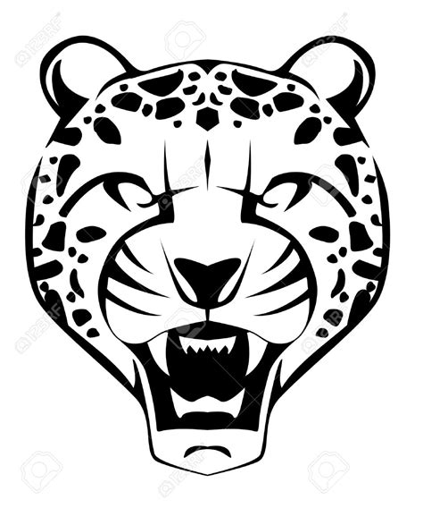 Leopard Face Drawing at GetDrawings | Free download