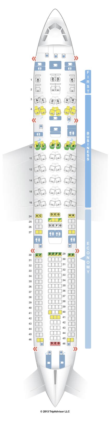 SeatGuru Seat Map Lufthansa Airbus A330-300 (333) V1 - Denver to Munich ...