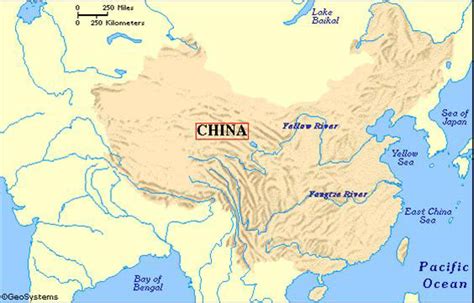 Ancient China Geography, China Maps climates and terrains