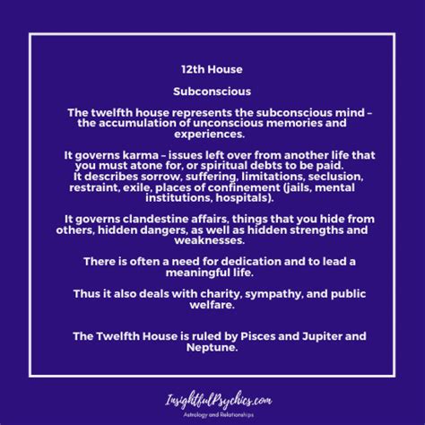 12th house astrology – Artofit