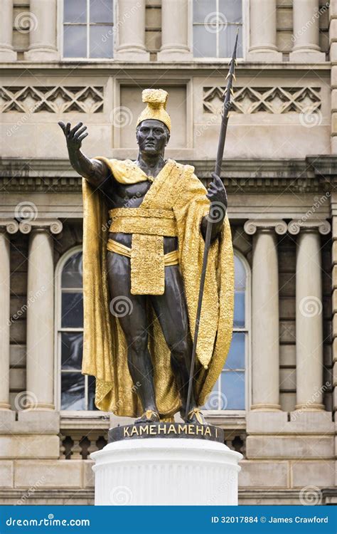 King Kamehameha Statue Hawaii Stock Photo - Image of famous, figure ...