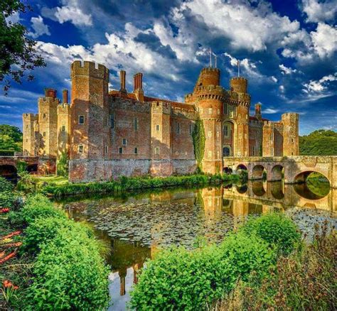 Herstmonceux Castle, East Sussex, England. | Castle, Norman castle, Scenery