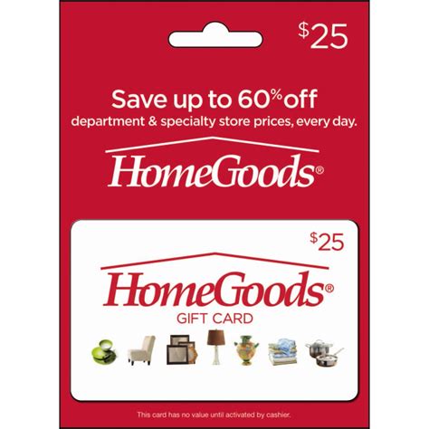 Homegoods Gift Card | Home | Gifts & Food | Shop The Exchange