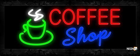 Coffee Shop With Cup Neon Sign - NeonSign.com