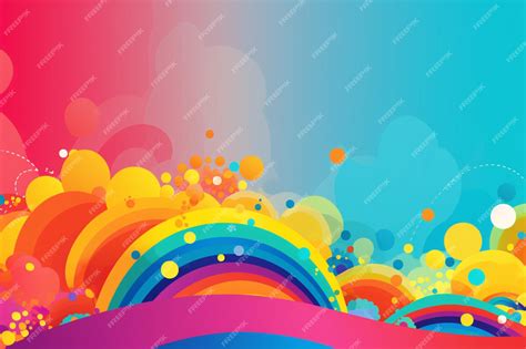 Premium AI Image | A colorful background with a rainbow and the word ...