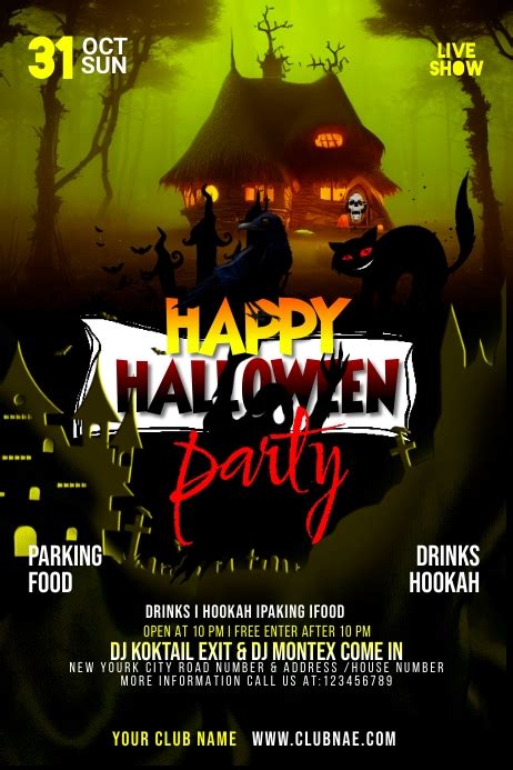 Halloween Party Banner Template | PosterMyWall