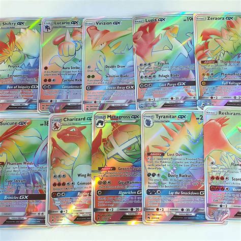 Pokemon Cards Bundle Rainbow Rare GX V Shiny Vault - Etsy UK