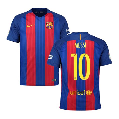 Nike Lionel Messi Barcelona Youth 2016/17 Home Replica Jersey