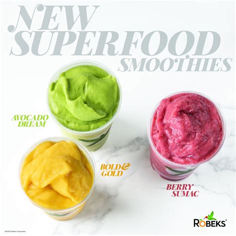 Robeks Introduces Three New Superfood Smoothies That Are Beyond Super ...