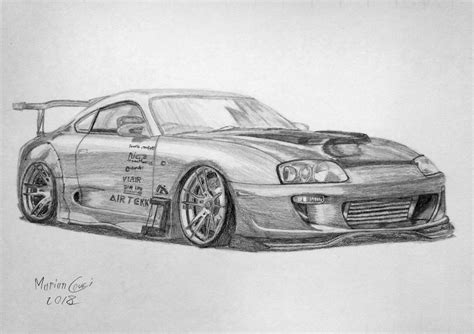 Toyota Supra Sketch