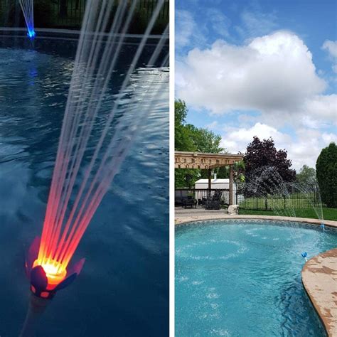 This Magic Pool Fountain Changes Color and Provides Calming Water ...