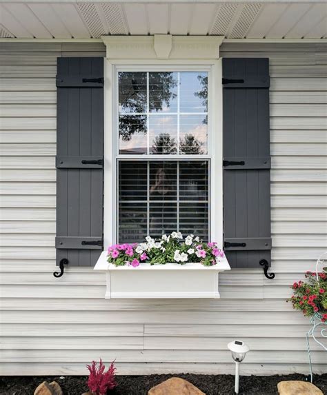 Board-N-Batten Shutters with Window Box on Ohio Home | House shutters ...