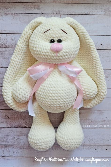 Crochet Big Flappy Ear Bunny Amigurumi Free Pattern