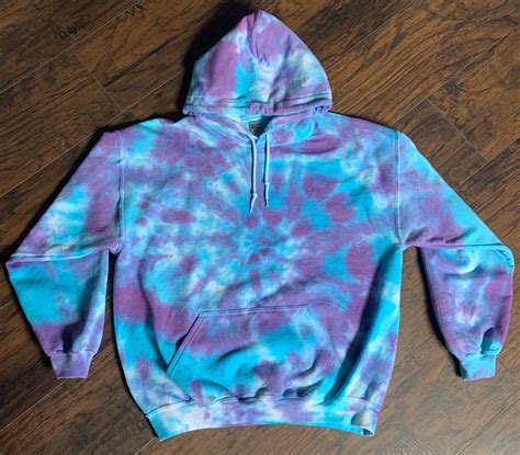 Purple and Blue Tie Dye Hoodie Womens Tie Dye Hoodie / | Etsy