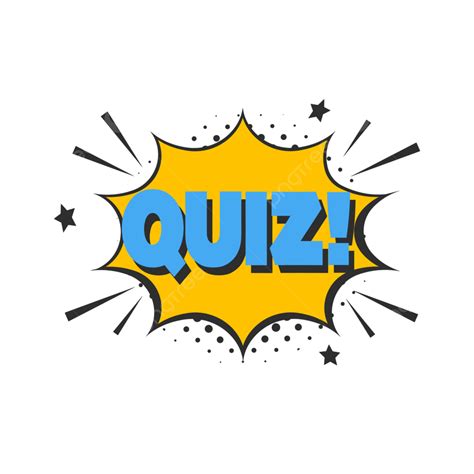 Pop Quiz Clipart Transparent PNG Hd, Quiz Banner In Pop Art Style ...