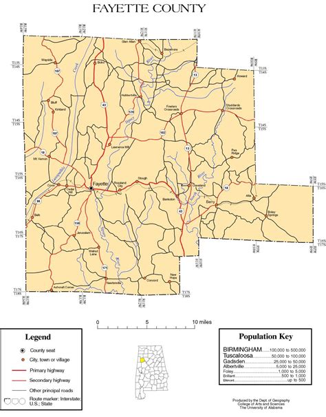 Maps of Fayette County