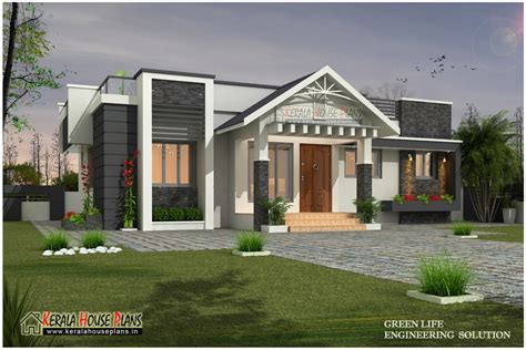 Single Floor House Plan And Elevation 1480 Sq Ft Kerala Home ...