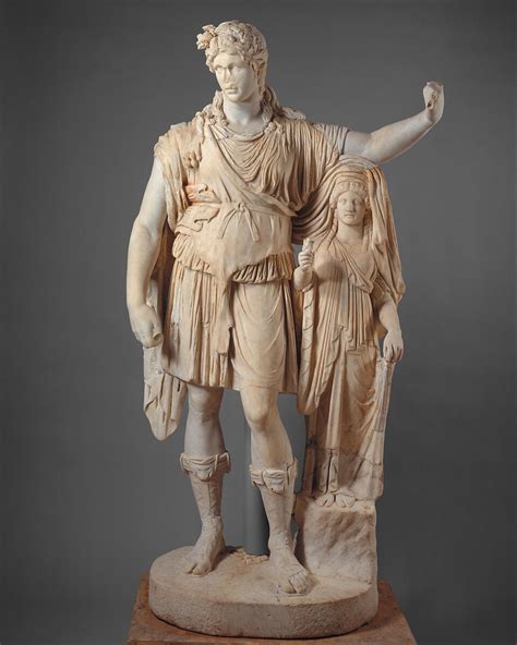 Restored by Pacetti, Vincenzo | Statue of Dionysos leaning on a female ...