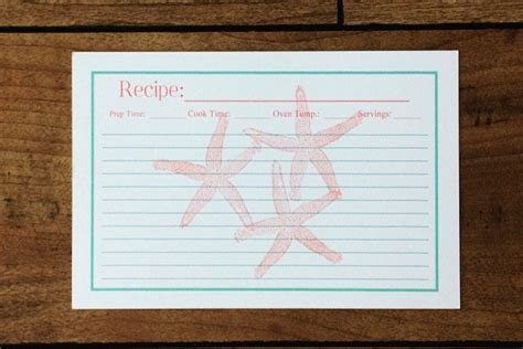 4x6 Recipe Cards Personalized Recipe Cards Custom Recipe - Etsy