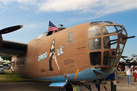 B-24 Liberator nose art Photograph by Adam Romanowicz