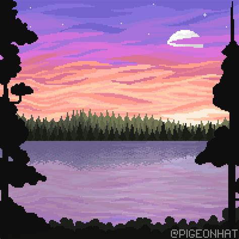 Sunset. 200x200 : r/PixelArt