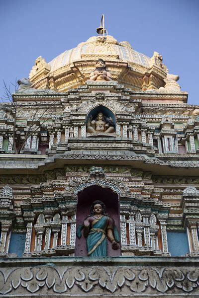 Close-up of sculptures in a temple adjacent to Bull Temple | Bull ...