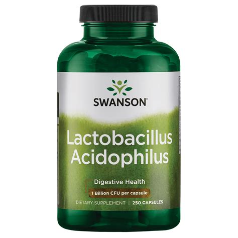 Swanson Lactobacillus Acidophilus - Probiotic Supplement Supporting ...