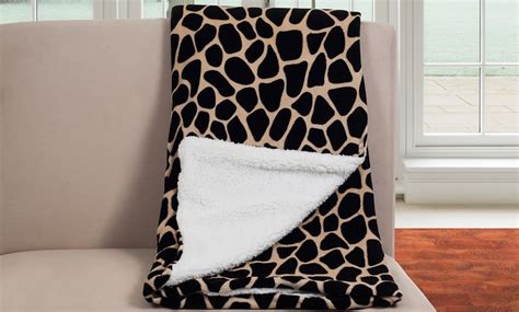 Animal-Print Fleece Blankets | Groupon Goods