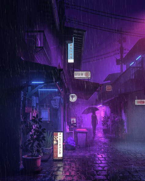 ArtStation - PURPLE RAIN, beeple . | Dark purple aesthetic, Purple ...