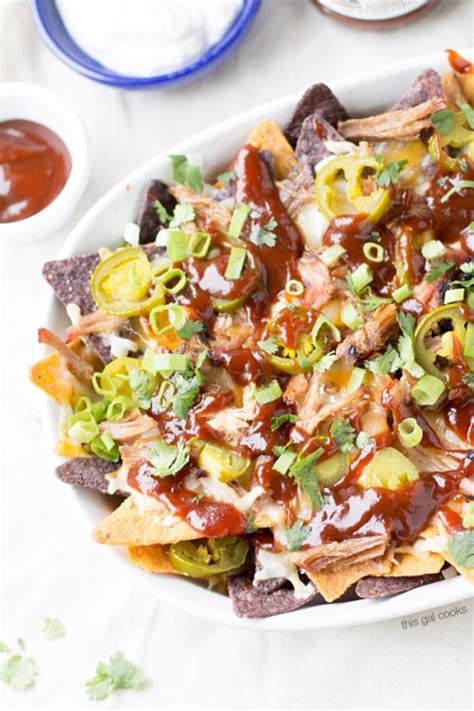 Pulled Pork BBQ Nachos - This Gal Cooks