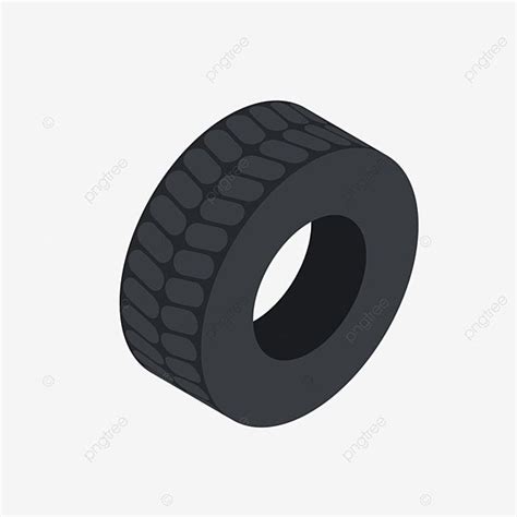 a black tire on a white background, illustration, cartoon png and psd