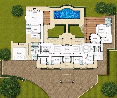 Single Storey House Floor Plan - The Chateau by Boyd Design Perth House ...