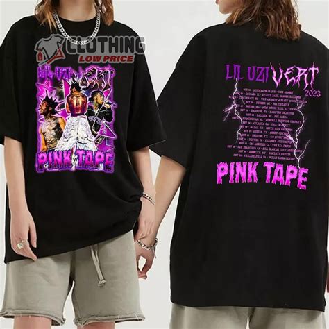 Lil Uzi Vert Concert 2023 Merch, Pink Tape Tour 2023 Tickets Shirt, Lil ...