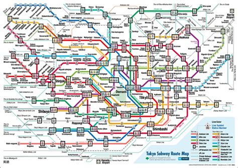 Mapa Del Metro De Tokyo Tokyo Subway Map Subway Map Tokyo Subway Map ...