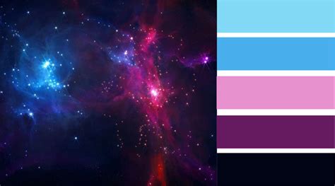 Summer Projects and Drawings | Galaxy colors, Color palette, Color theory