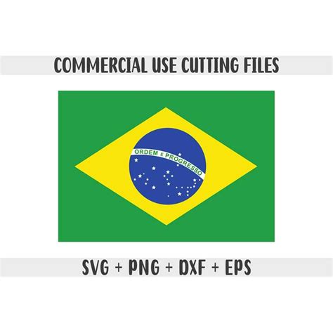 Brazil flag SVG Original colors, Brazil Flag Png, Commercial - Inspire ...