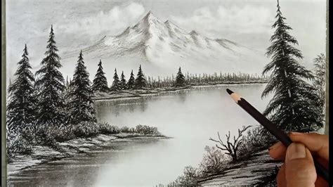 Create Stunning Landscape Art with a Simple Pencil Drawing – Step by ...